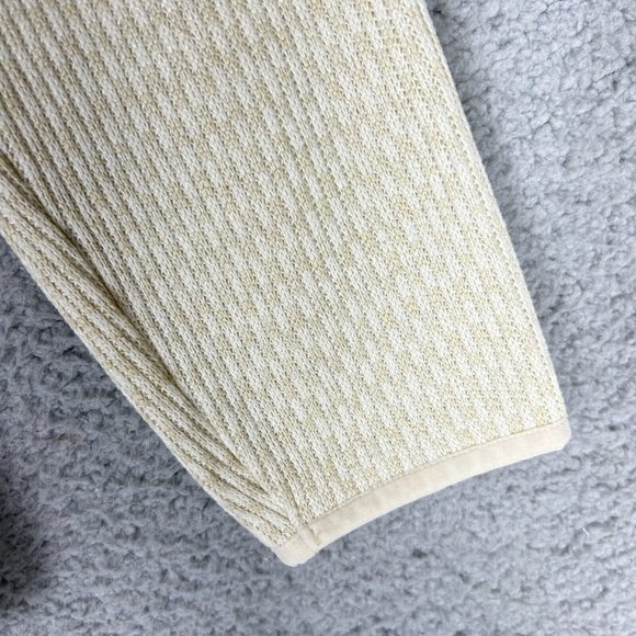 Columbia Women's Large Jacket Full Zip Rosenblum Knit Cream Ivory Pockets Warm - Picture 7 of 12